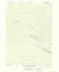 Tuckernuck Island 1951 topographic map thumbnail
