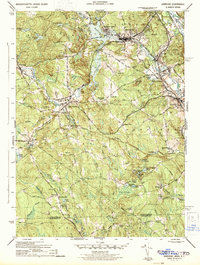 Uxbridge 1944 topographic map thumbnail