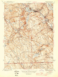 Uxbridge 1944 topographic map thumbnail