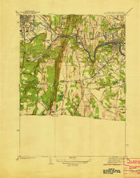 West Springfield 1938 topographic map thumbnail