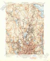 Worcester North 1939 topographic map thumbnail