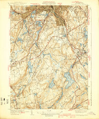 Worcester South 1939 topographic map thumbnail