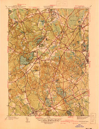 Wrentham 1940 topographic map preview
