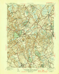 Wrentham 1946 topographic map preview