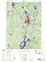 Taunton 1979 topographic map thumbnail