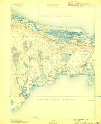 Barnstable 1888 topographic map thumbnail