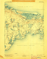 Barnstable 1893 topographic map thumbnail
