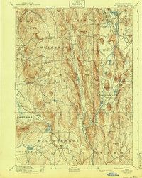 Belchertown 1893 topographic map thumbnail