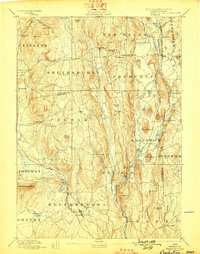 Belchertown 1893 topographic map thumbnail