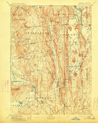 Belchertown 1893 topographic map thumbnail