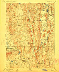 Belchertown 1893 topographic map thumbnail