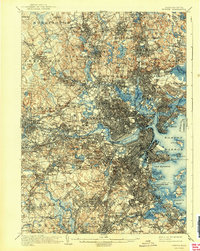 Boston 1903 topographic map thumbnail