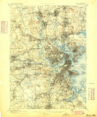 Boston 1893 topographic map preview