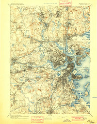 Boston 1893 topographic map preview
