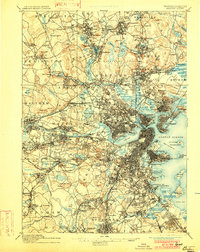 Boston 1893 topographic map preview
