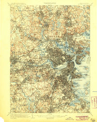 Boston 1903 topographic map preview