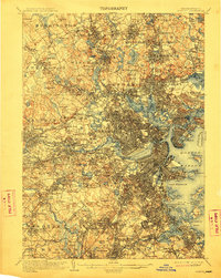 Boston 1903 topographic map thumbnail
