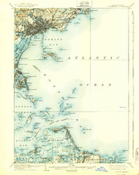 Boston Bay topographic map thumbnail