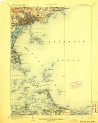 Boston Bay 1903 topographic map thumbnail