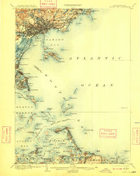 Boston Bay 1903 topographic map thumbnail