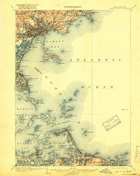 Boston Bay 1903 topographic map thumbnail