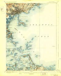 Boston Bay 1903 topographic map thumbnail