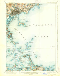 Boston Bay 1903 topographic map thumbnail