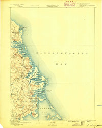 Duxbury 1888 topographic map thumbnail