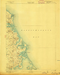 Duxbury 1893 topographic map thumbnail