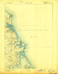 Duxbury 1893 topographic map thumbnail
