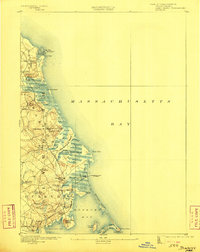 Duxbury 1893 topographic map thumbnail