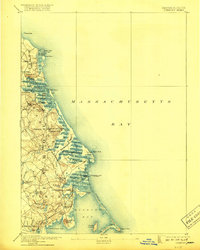 Duxbury 1893 topographic map thumbnail