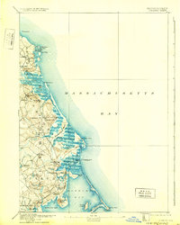 Duxbury 1893 topographic map thumbnail