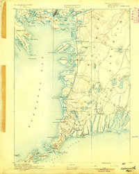 Falmouth 1893 topographic map thumbnail