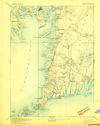 Falmouth 1893 topographic map thumbnail