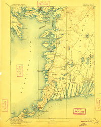 Falmouth 1893 topographic map thumbnail
