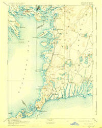 Falmouth 1893 topographic map thumbnail