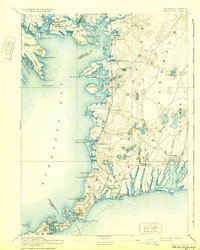 Falmouth 1893 topographic map thumbnail