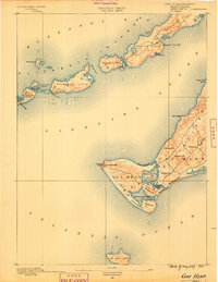 Gay Head 1889 topographic map thumbnail