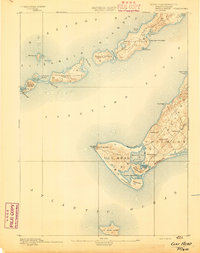 Gay Head 1893 topographic map thumbnail