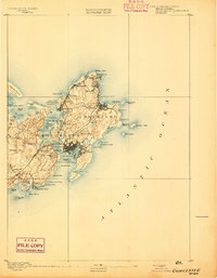 Gloucester 1893 topographic map preview