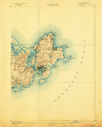 Gloucester 1893 topographic map preview