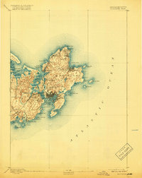 Gloucester 1893 topographic map thumbnail