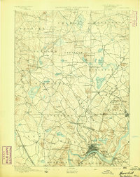 Haverhill 1893 topographic map thumbnail