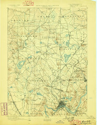 Haverhill 1893 topographic map thumbnail