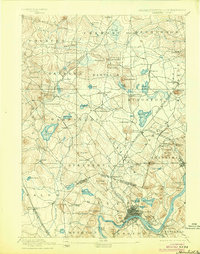 Haverhill 1893 topographic map thumbnail