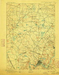 Haverhill 1893 topographic map thumbnail