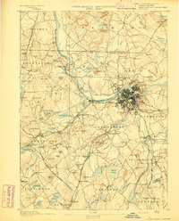 Lowell 1893 topographic map preview