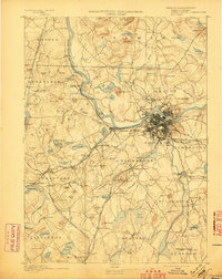Lowell 1893 topographic map thumbnail