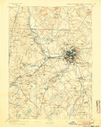 Lowell 1893 topographic map preview